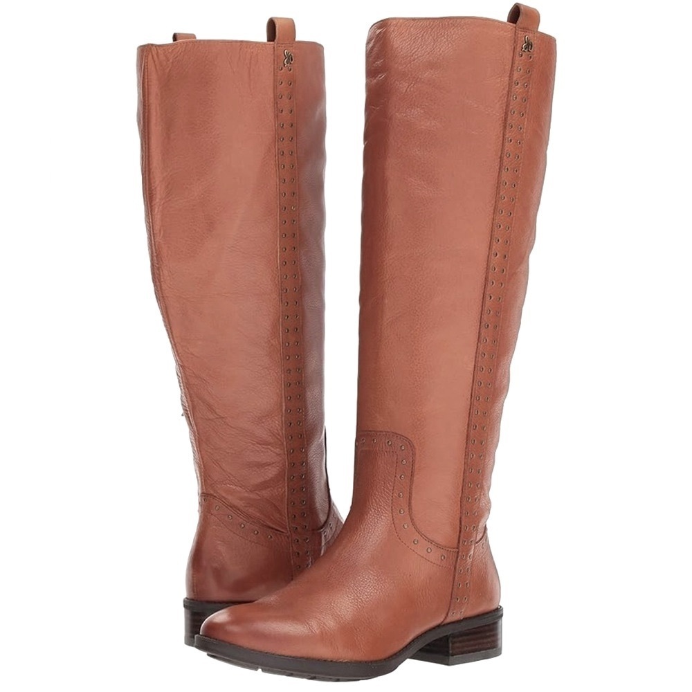 Sam Edelman Women's Prina Soft Brown Leather Tall Riding Boots Shoes Size 6M New - Picture 8 of 9